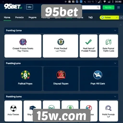 Recursos e funcionalidades do site 95bet