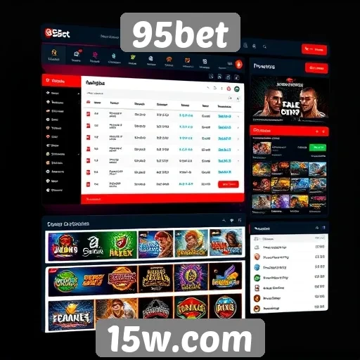 Interface do usuário do site 95bet avaliada