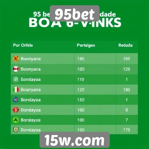 Comparação de bônus de boas-vindas entre casas de apostas e 95bet